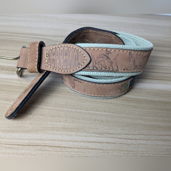 Zeppelin Ducks & Labrador Tan Belt 38" - Picture 3 of 8